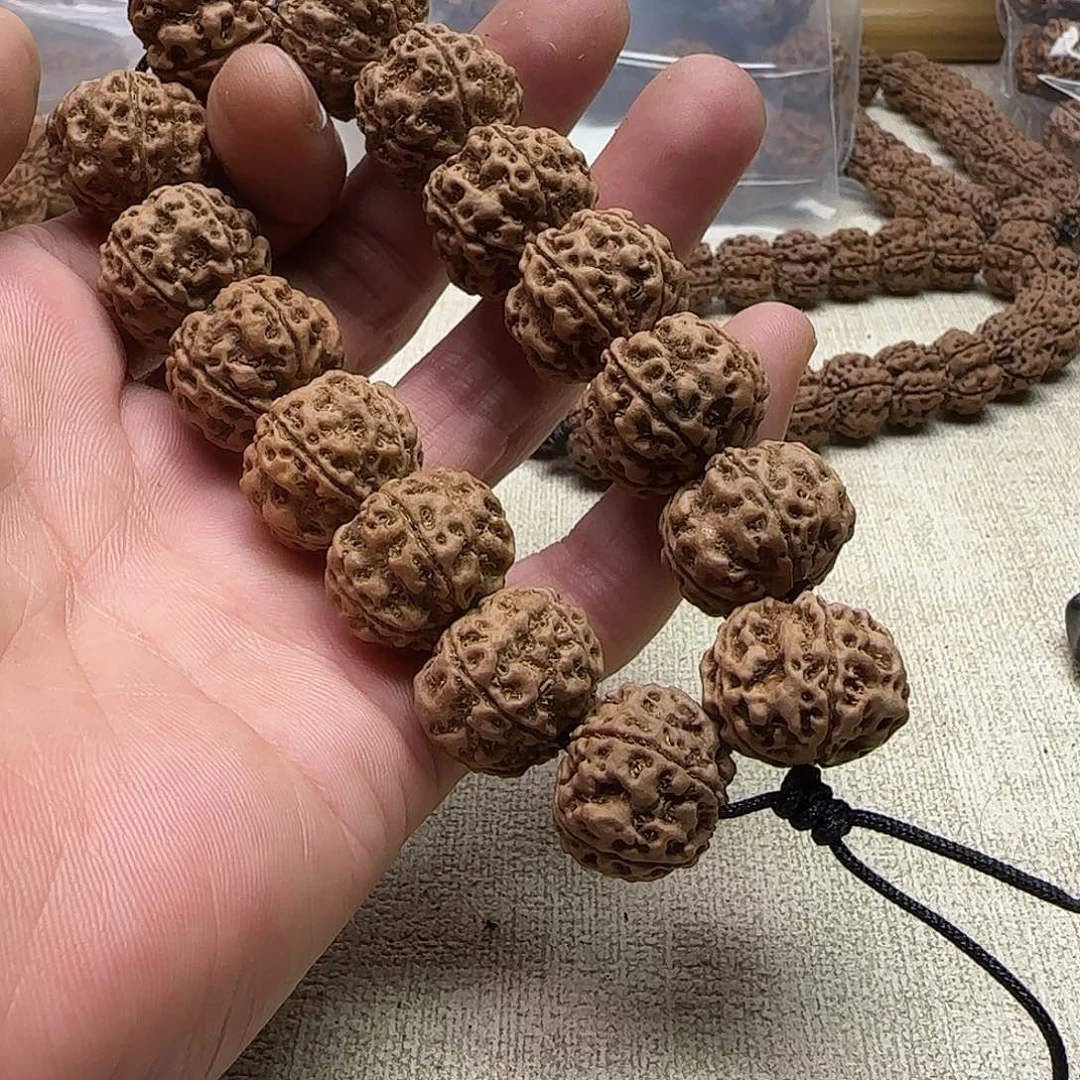 t***桑金刚菩提手串1原生态古龙油皮铁籽