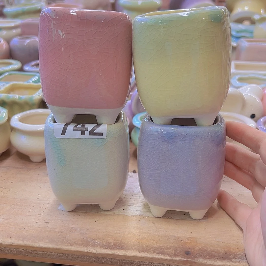 陶瓷花盆当场满12包邮