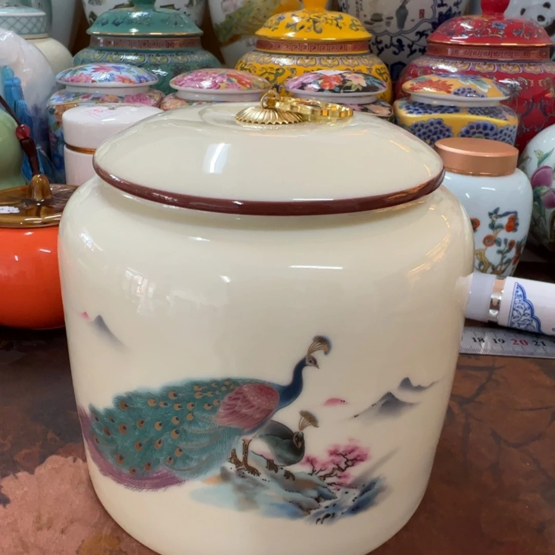 高端家用陶瓷茶叶罐