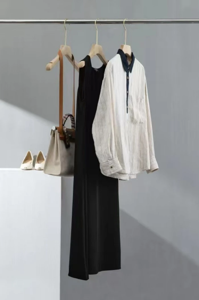 大七--高支100%亚麻立翻领衬衫气质衬衣轻奢时尚休闲百搭夏季