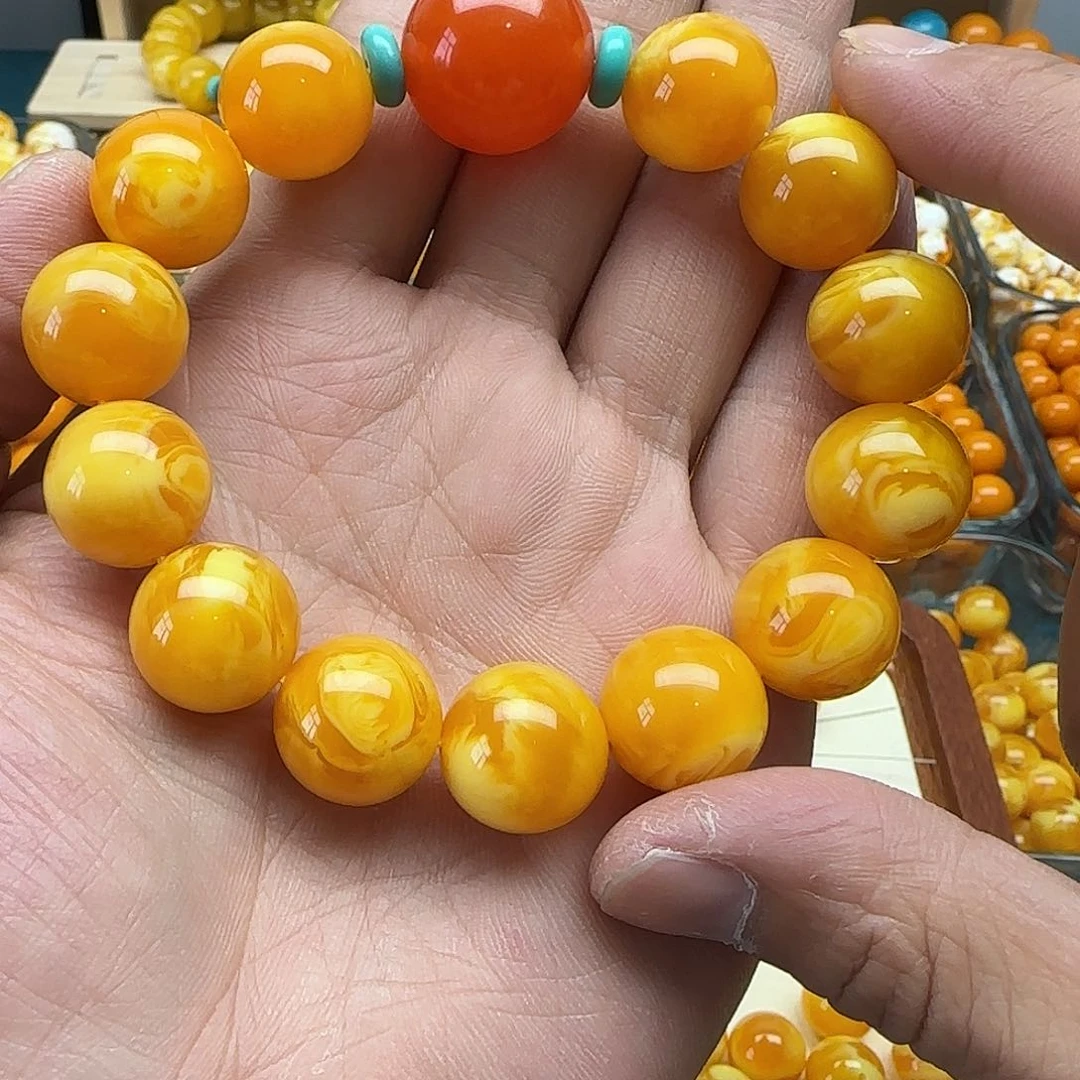 人***态精品老蜡素串搭配一条