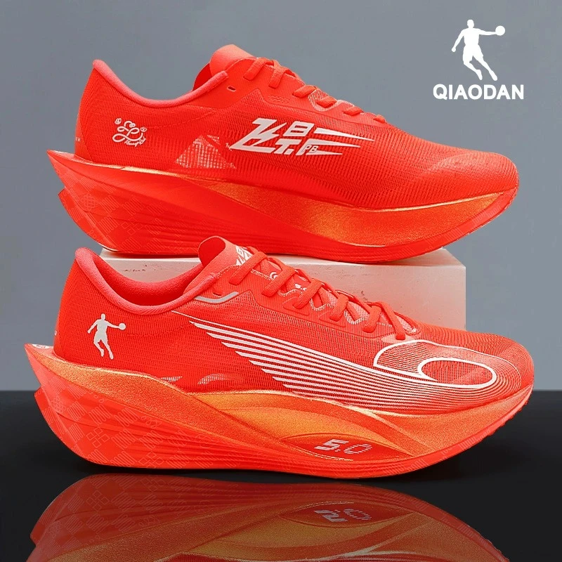 乔丹飞影PB5.0专业马拉松跑鞋男大红色竞速跑步鞋全掌碳板运动鞋