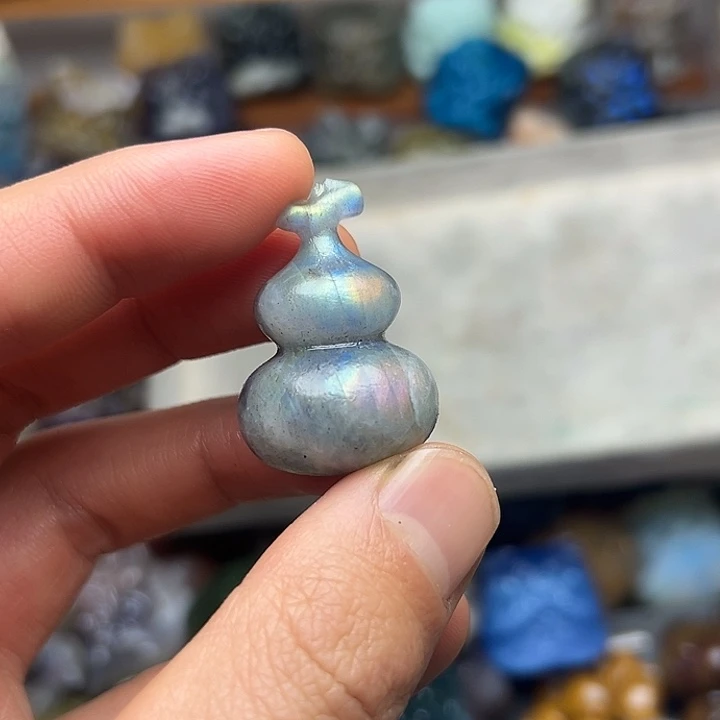 石材醒狮小白葫芦