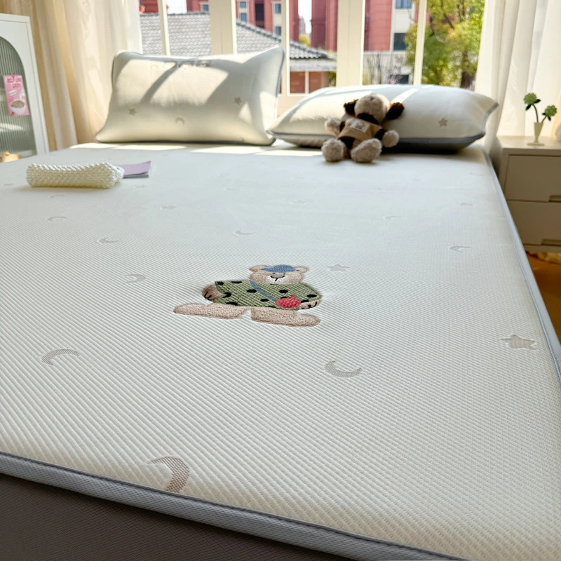 夏季冰丝凉席三件套床笠罩2025新款空调软席子藤席可机洗夏天专用