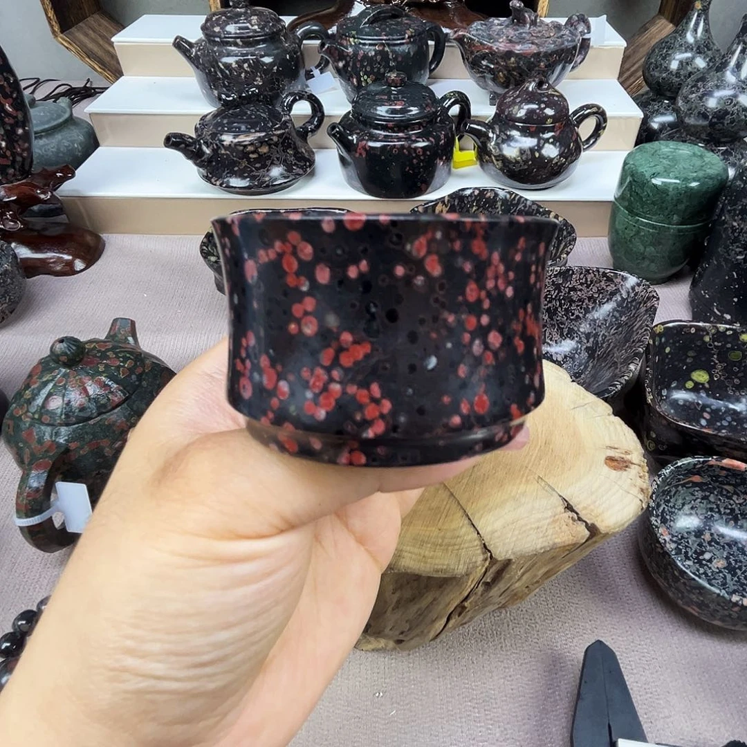 梅花玉竹节杯茶周边微瑕