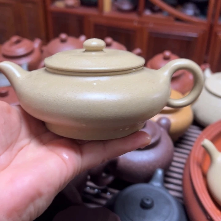 茶杯紫砂宜兴原矿本绿御皇段