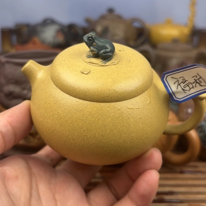 茶壶紫砂小青蛙本山段原矿150c