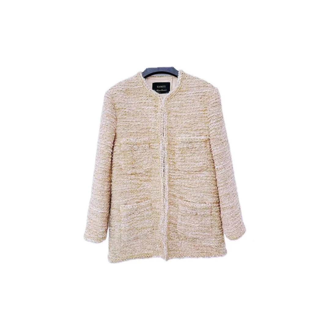 【香槟派对】2025新款金色亮片小香风外套