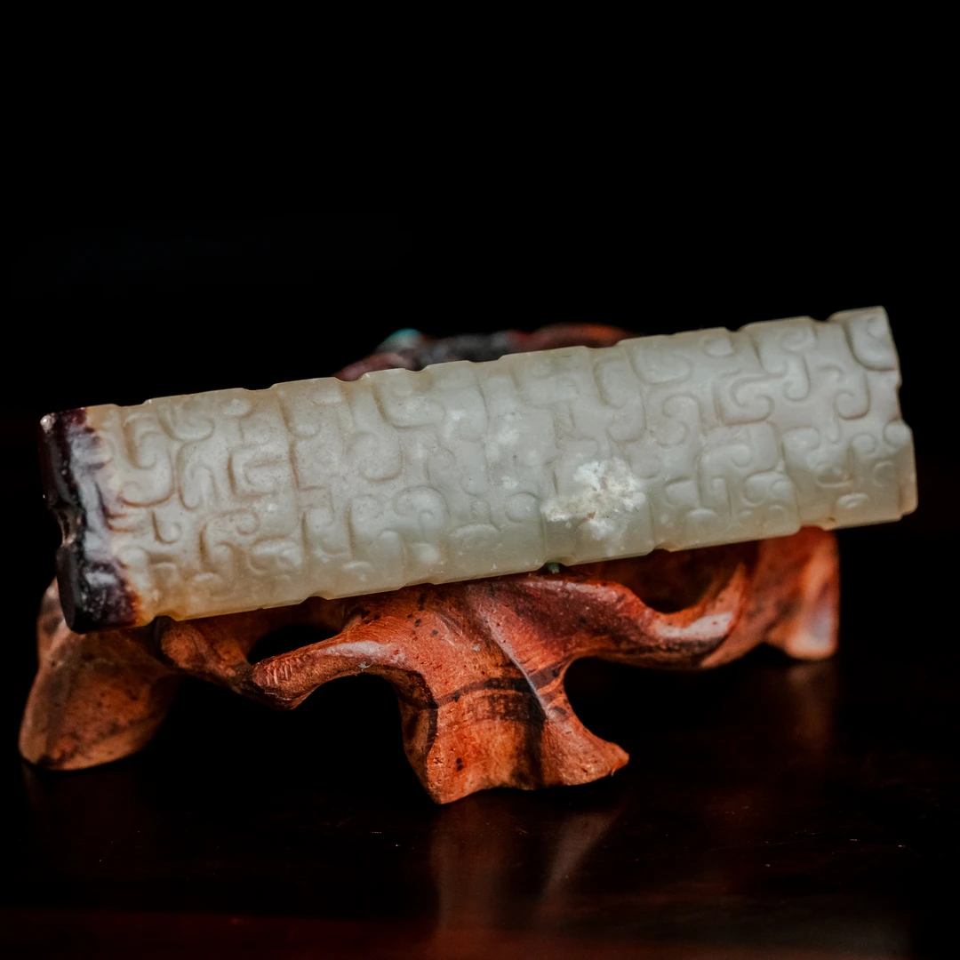 明代和田玉云纹玉珒-NX