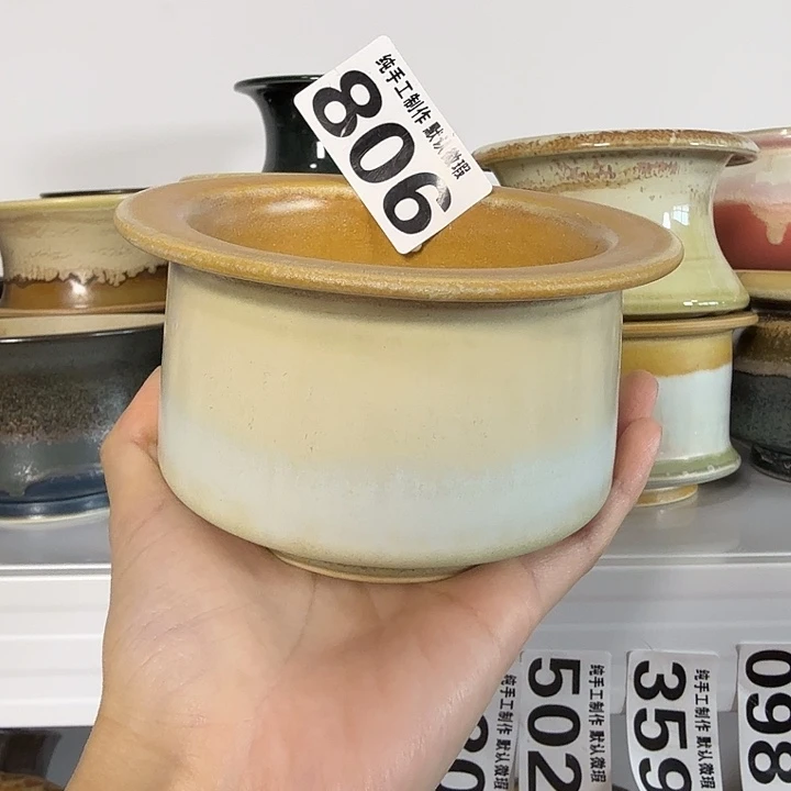 景德镇手工陶瓷盆 口9