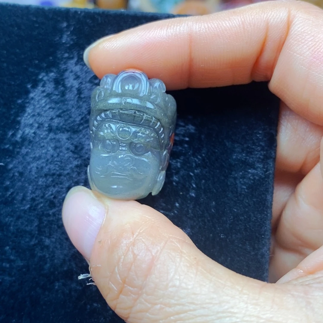 未镶嵌石英质玉（黄龙玉）吊坠(不含链)