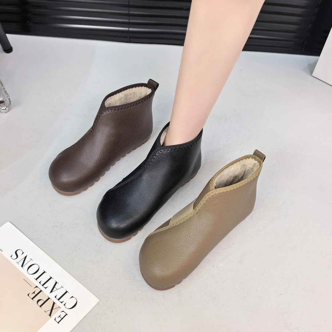 2025新款冬季休闲韩版休闲风潮流风百搭棉靴雪地靴