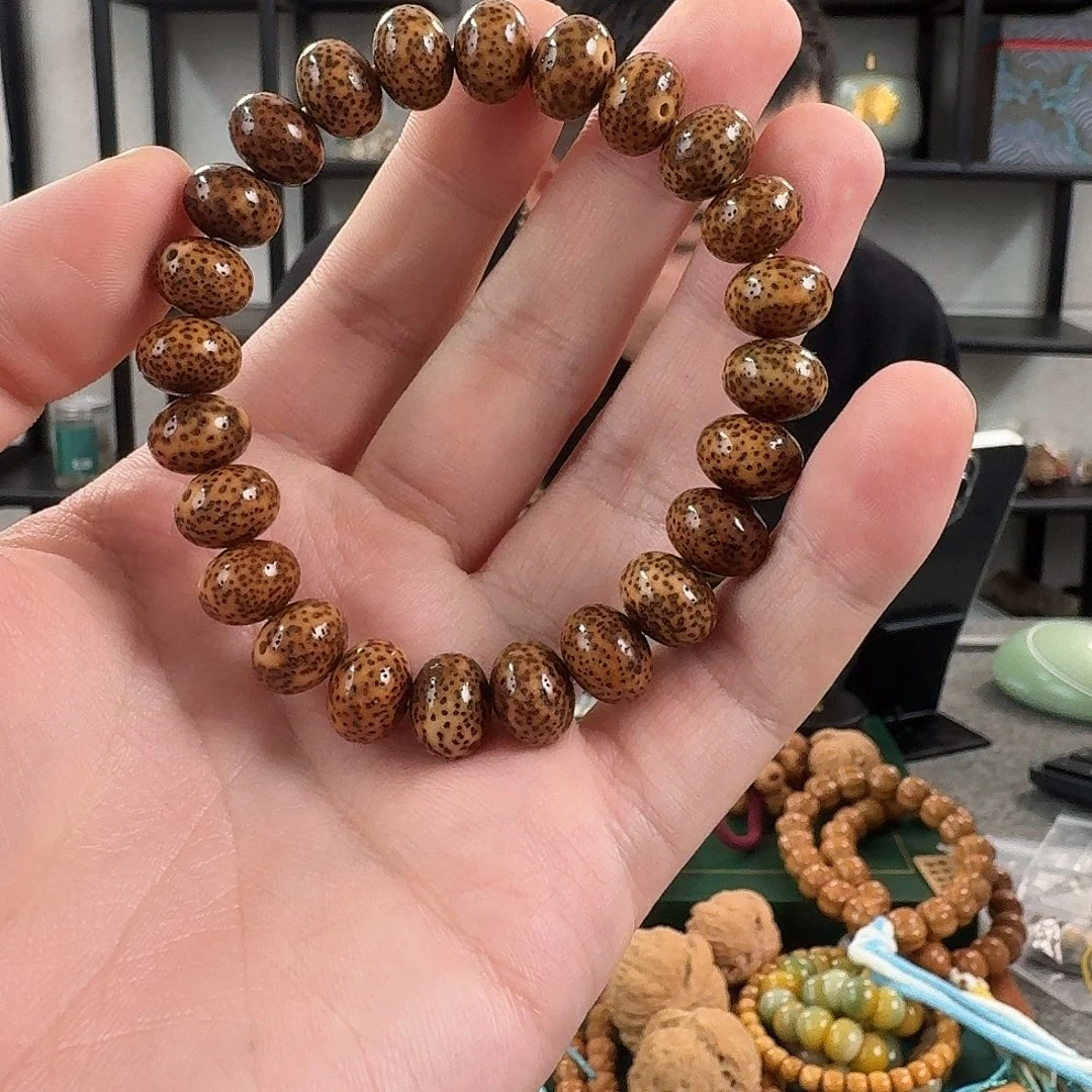 手串星月菩提1100虎皮星月十年陈籽12mm左右苹果圆