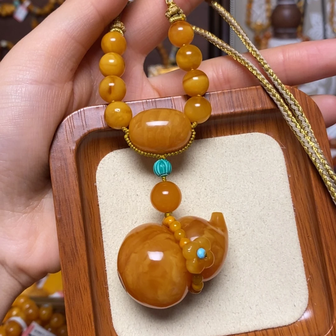 【闪购商品】蜜蜡颈饰未镶嵌项链