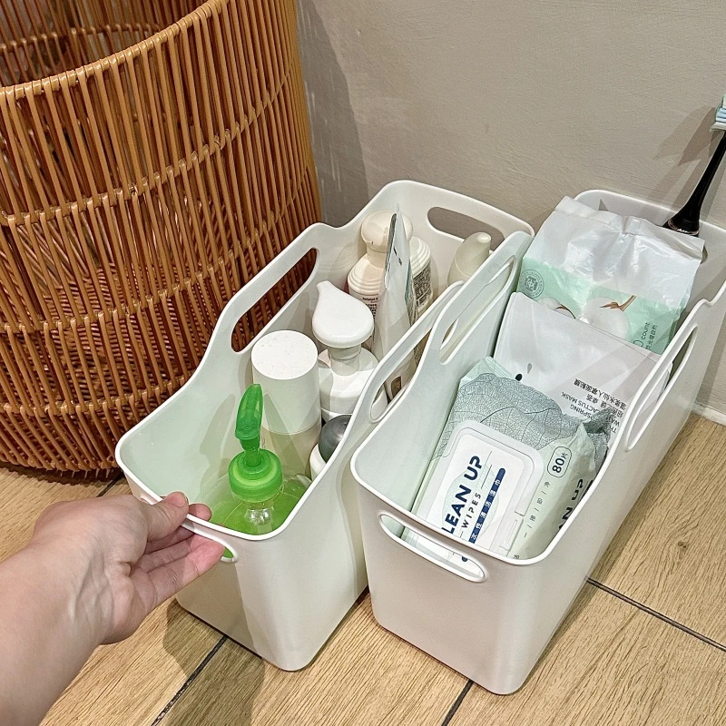 拾物造家手提式橱柜整理收纳篮厨房杂物零食浴室洗澡篮整理置物篮