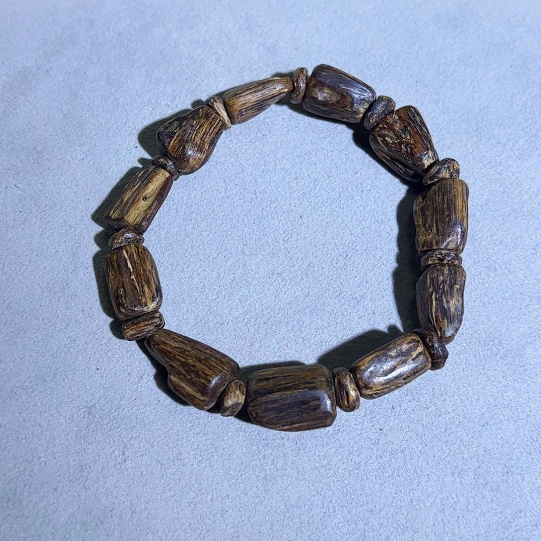 沉香手串天然芽庄红油随形老料 沉水级 12.85g 甘甜醇厚