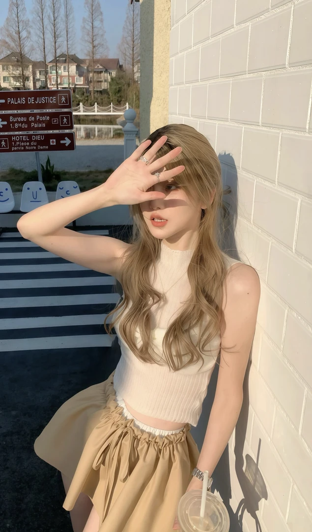 夏季半高领修身无袖针织背心简约气质上衣