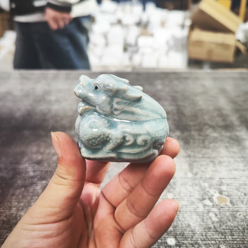 十二生肖龙首陶瓷茶宠