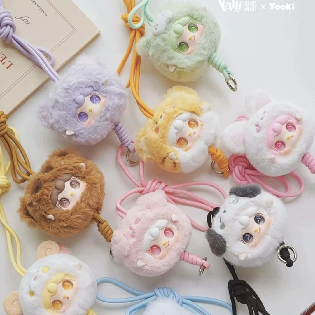 【正版端盒】无挂件七代小小动物园个毛绒玩偶手机挂绳
