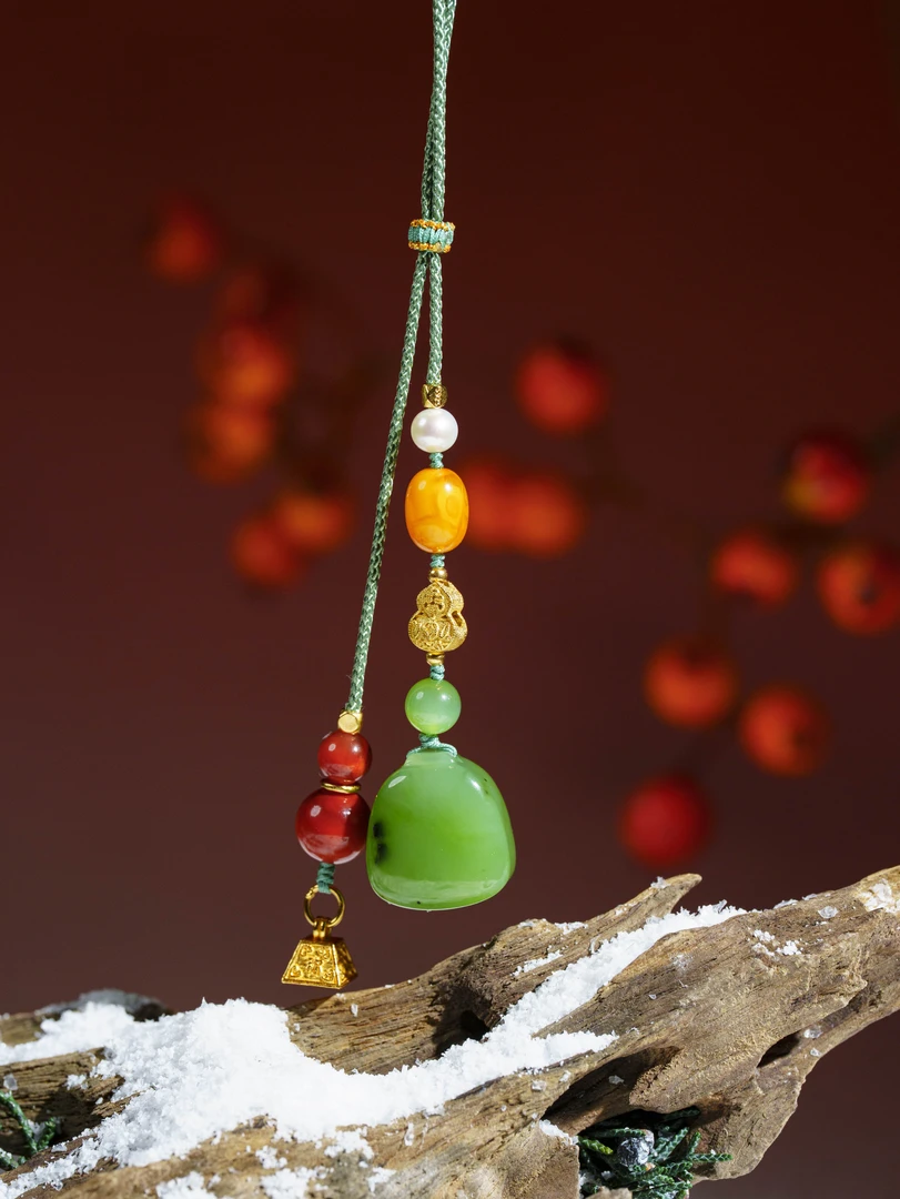 【新人必入】乌兰海和田玉秤砣车挂吊坠（925）D5226