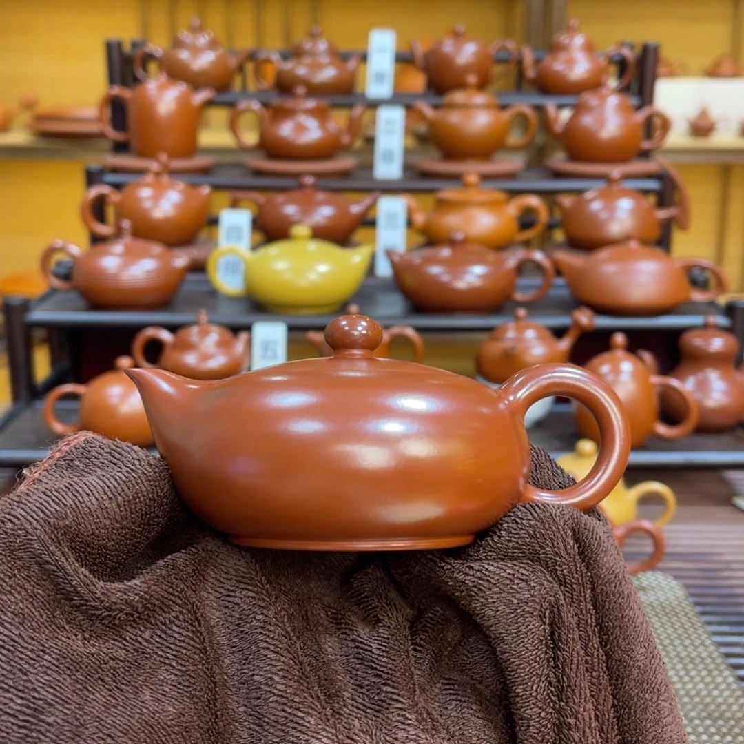 茶壶紫砂潮州手拉壶 红