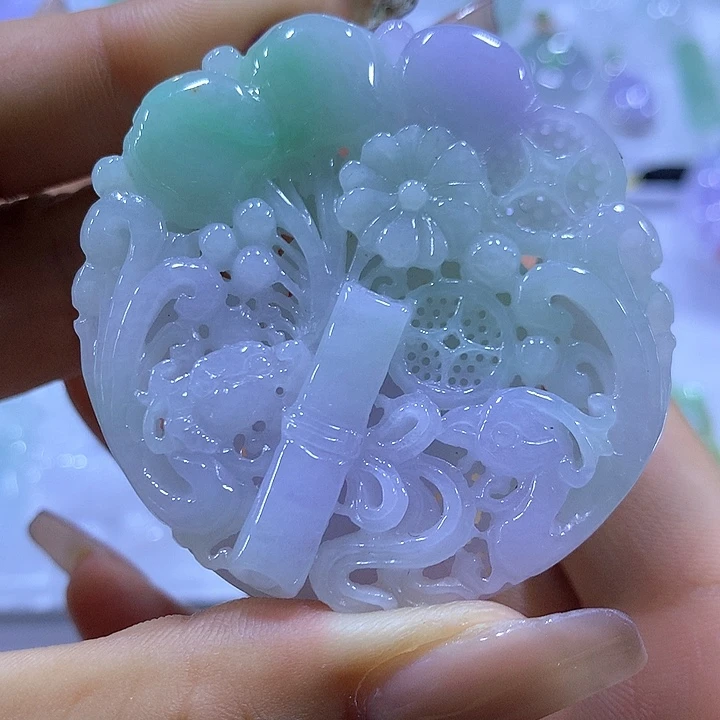 翡翠未镶嵌颈饰天然翡翠A货吊坠