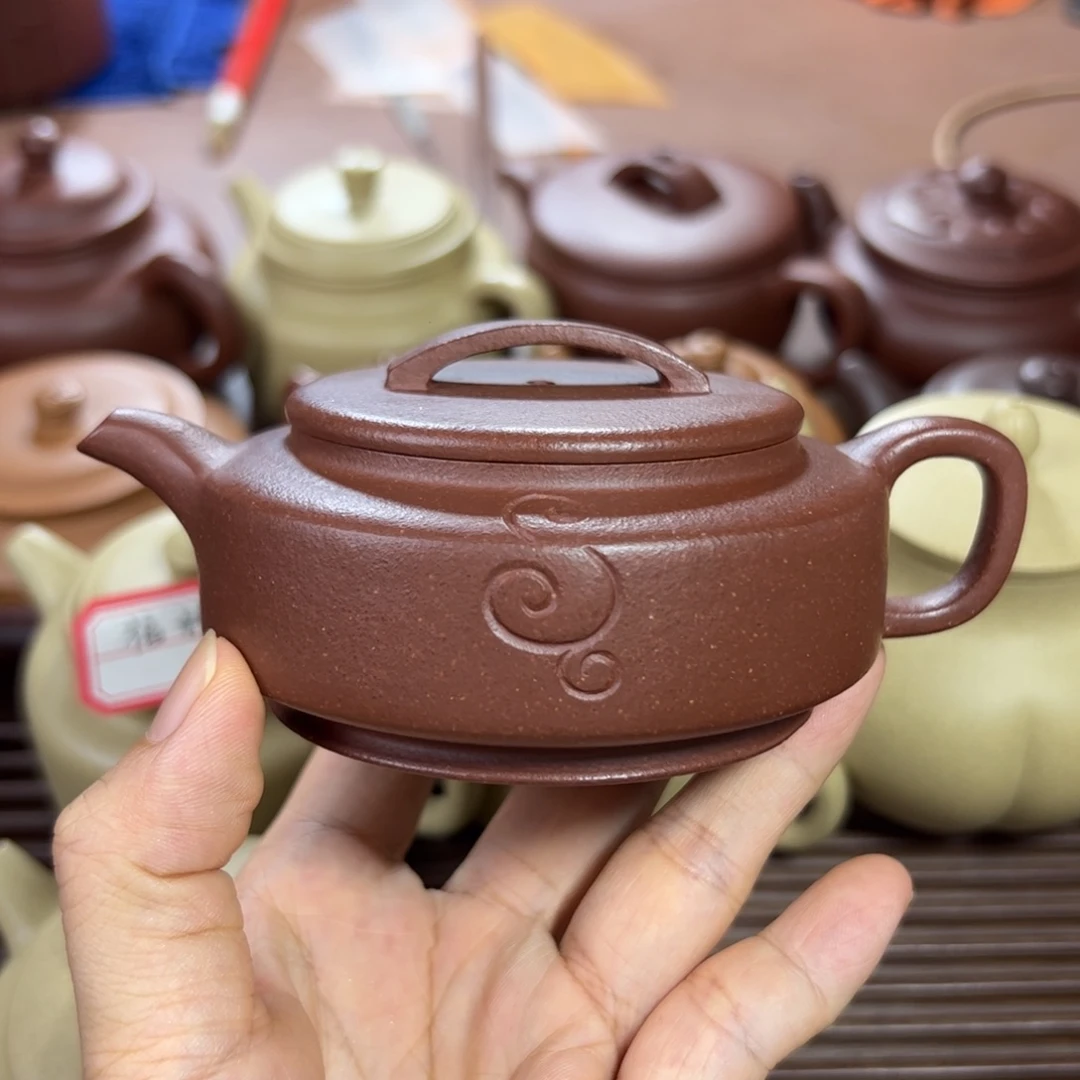 茶壶底槽青如意周盘 150cc