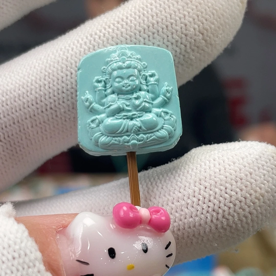 绿松石未镶嵌挂件