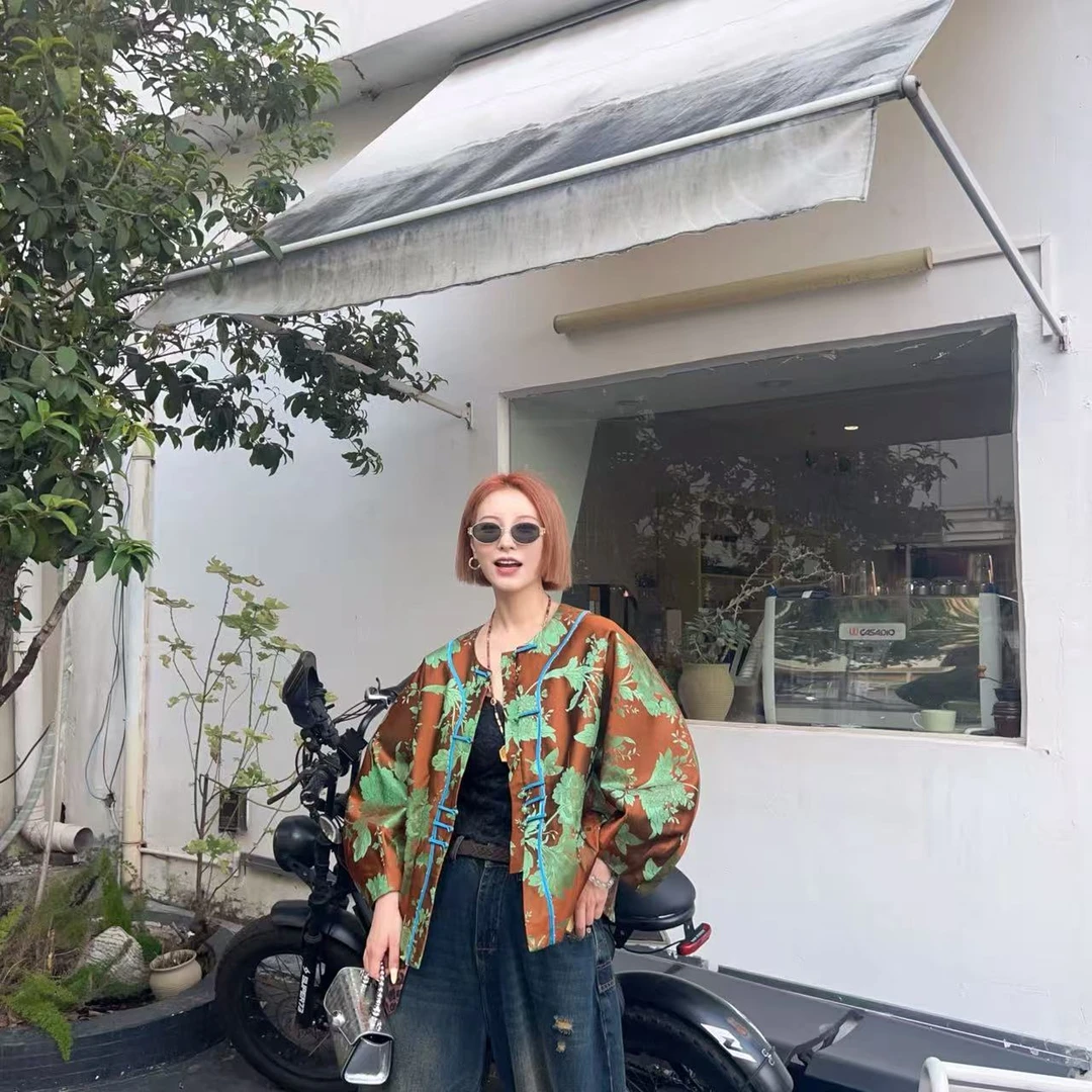 ZICOZYEE紫光【锦绣壁山 真丝宋锦外套】时尚百搭炸街新中式外套