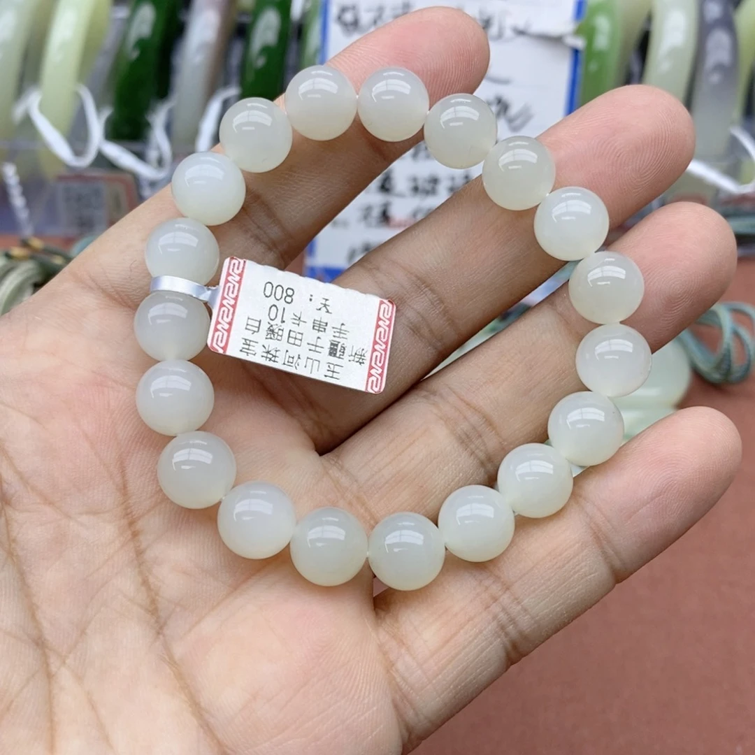 未镶嵌手串和田玉卡10
