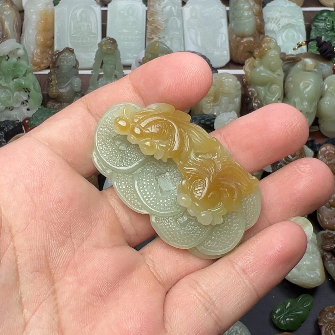 和田玉未镶嵌挂件