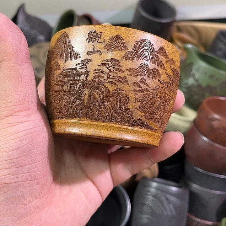 茶杯紫砂全手工紫砂主人杯