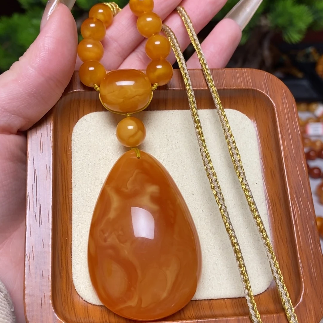 【闪购商品】蜜蜡颈饰未镶嵌项链