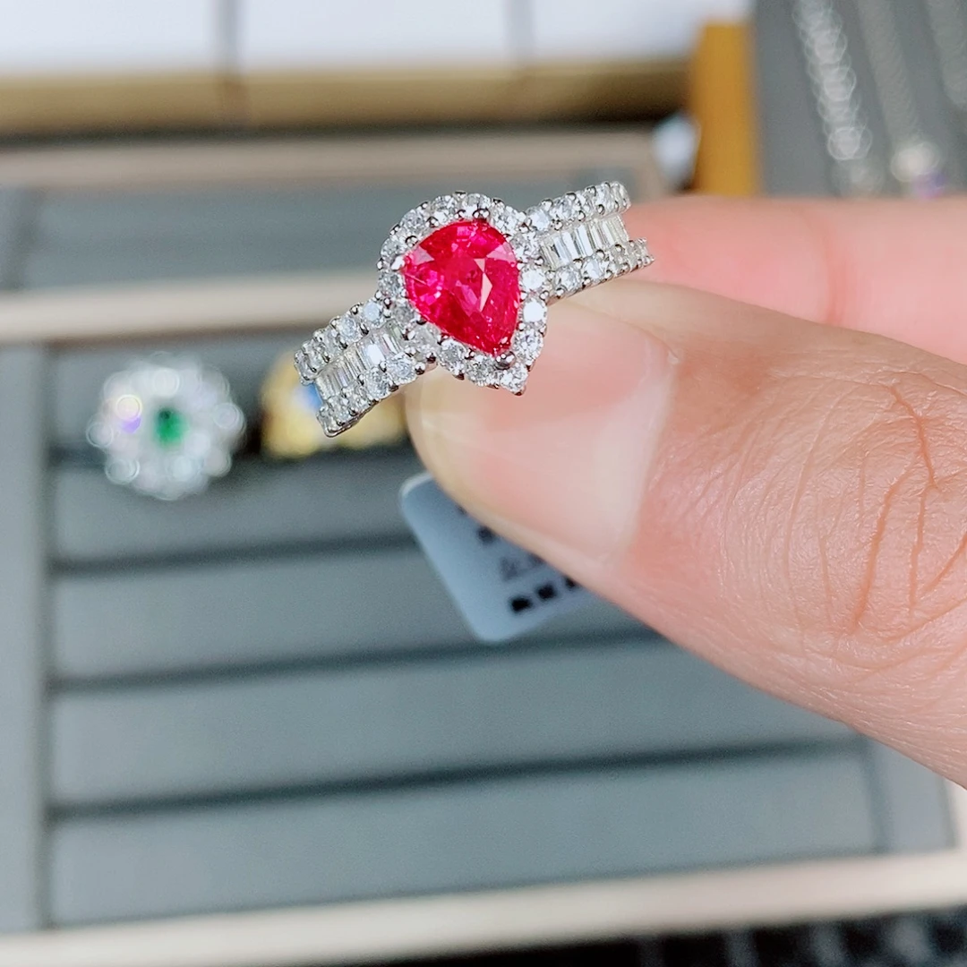 戒指碧玺银S925镶嵌