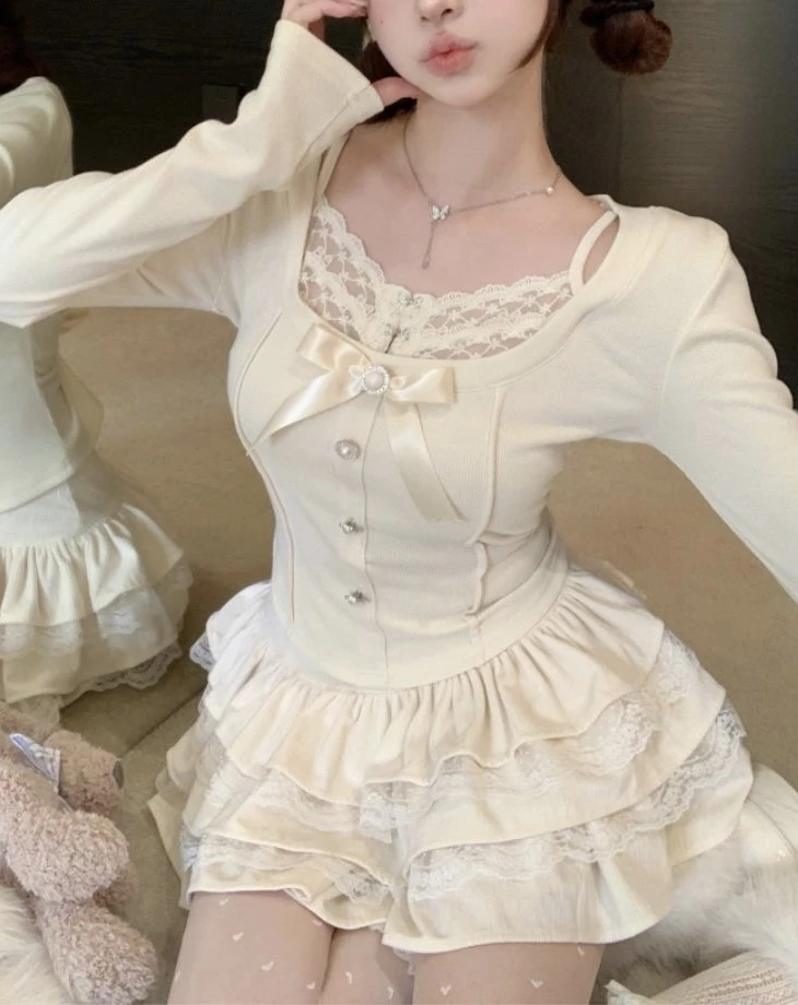 网红纯欲辣妹风小众套装