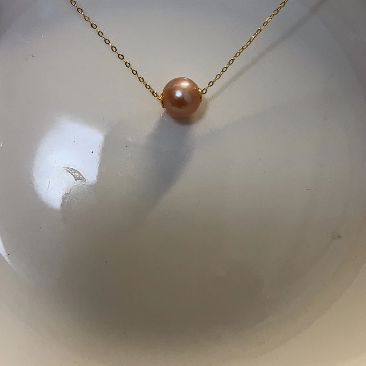 淡水珍珠银S925镶嵌颈饰