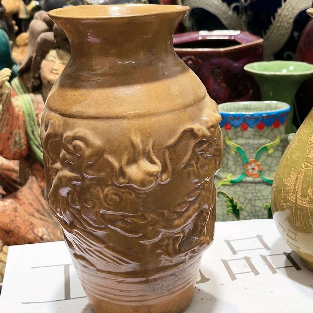 瓦当摆件摆件茶桌茶台陶瓷