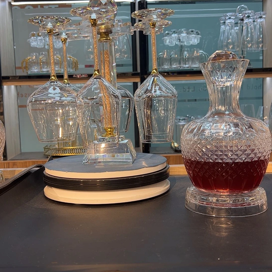 手柄款水晶玻璃红酒杯白酒杯啤酒杯