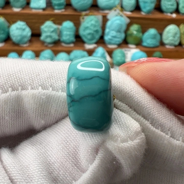 绿松石未镶嵌直切珠14.5mm