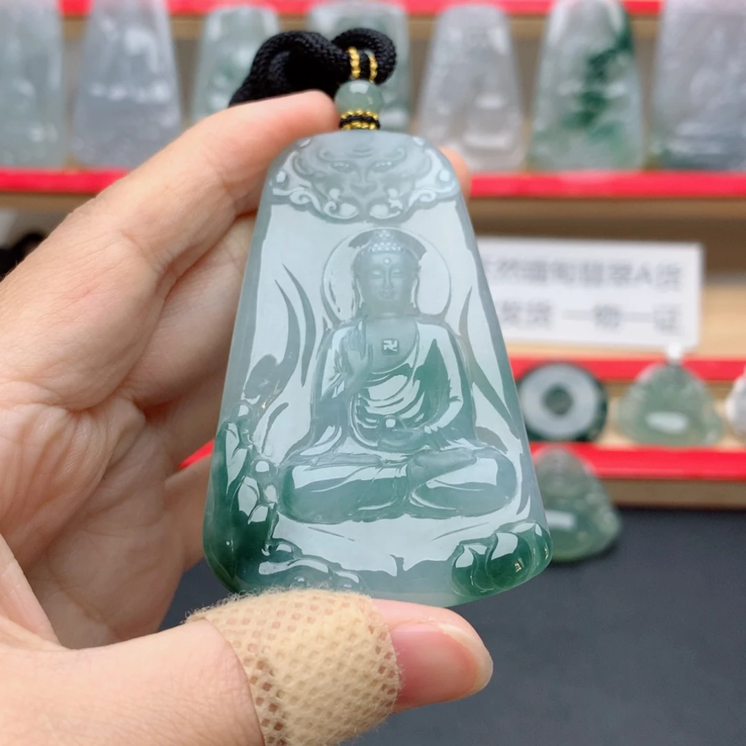 *****颈饰未镶嵌翡翠阿弥陀佛