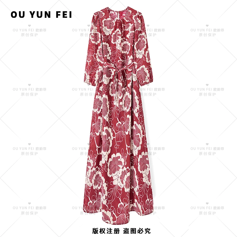 女装连衣裙夏季新款气质高级感穿搭时尚显瘦显白轻奢长裙F1903