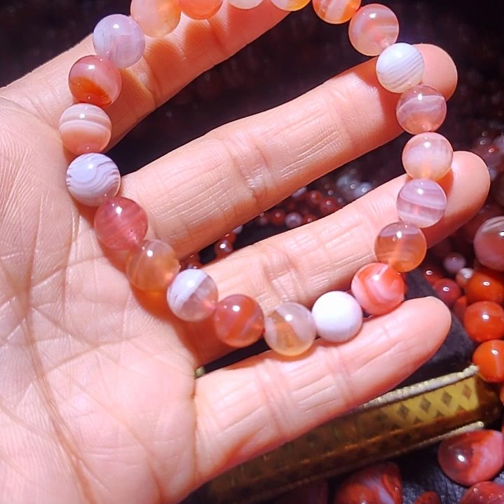 玛瑙/玉髓手链未镶嵌拉*