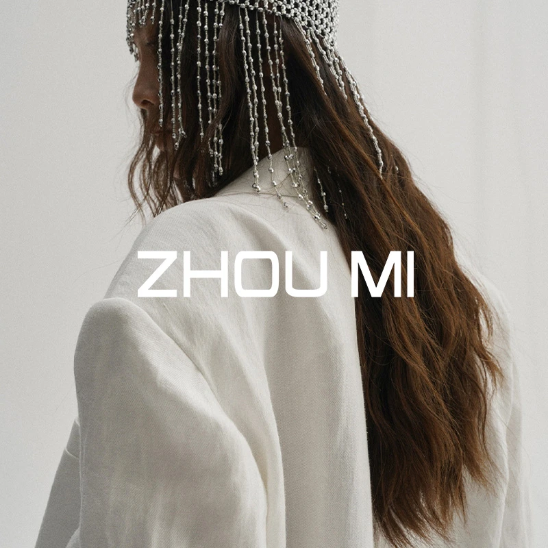 ZHOU MI “迎接夏天的白”汉麻宽松半里翻领西装 ZY2922