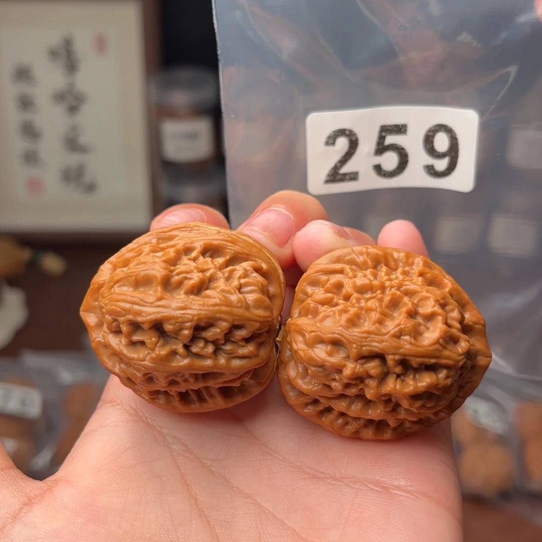 吊坠文玩核桃红锦鲤全品40