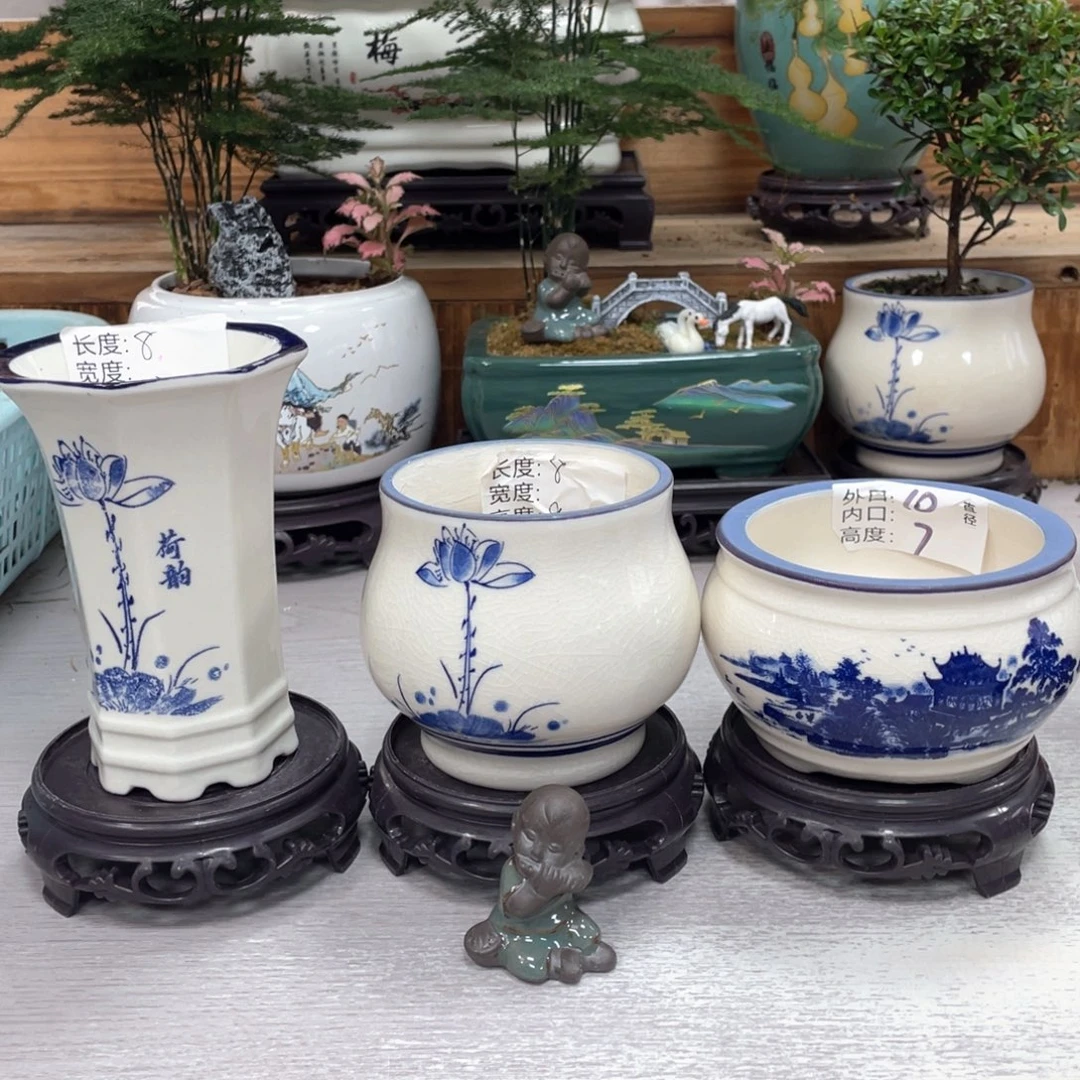 陶瓷紫砂花盆花具盆家盆浮立