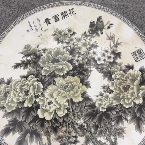 盘子瓶子手工手绘