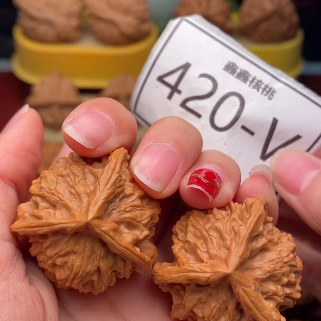 桃核把件盘山奔36……