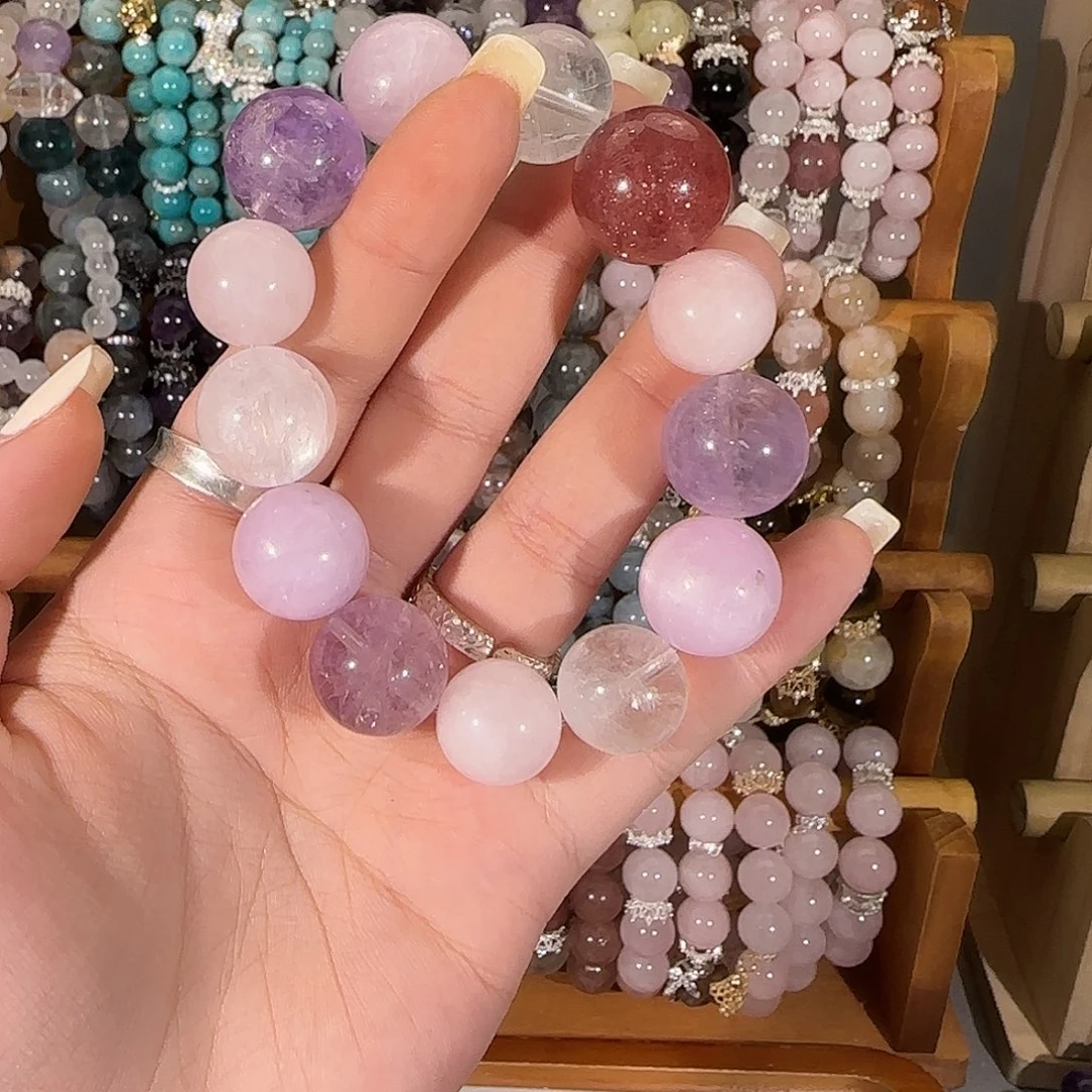 烟晶手链未镶嵌哈哈