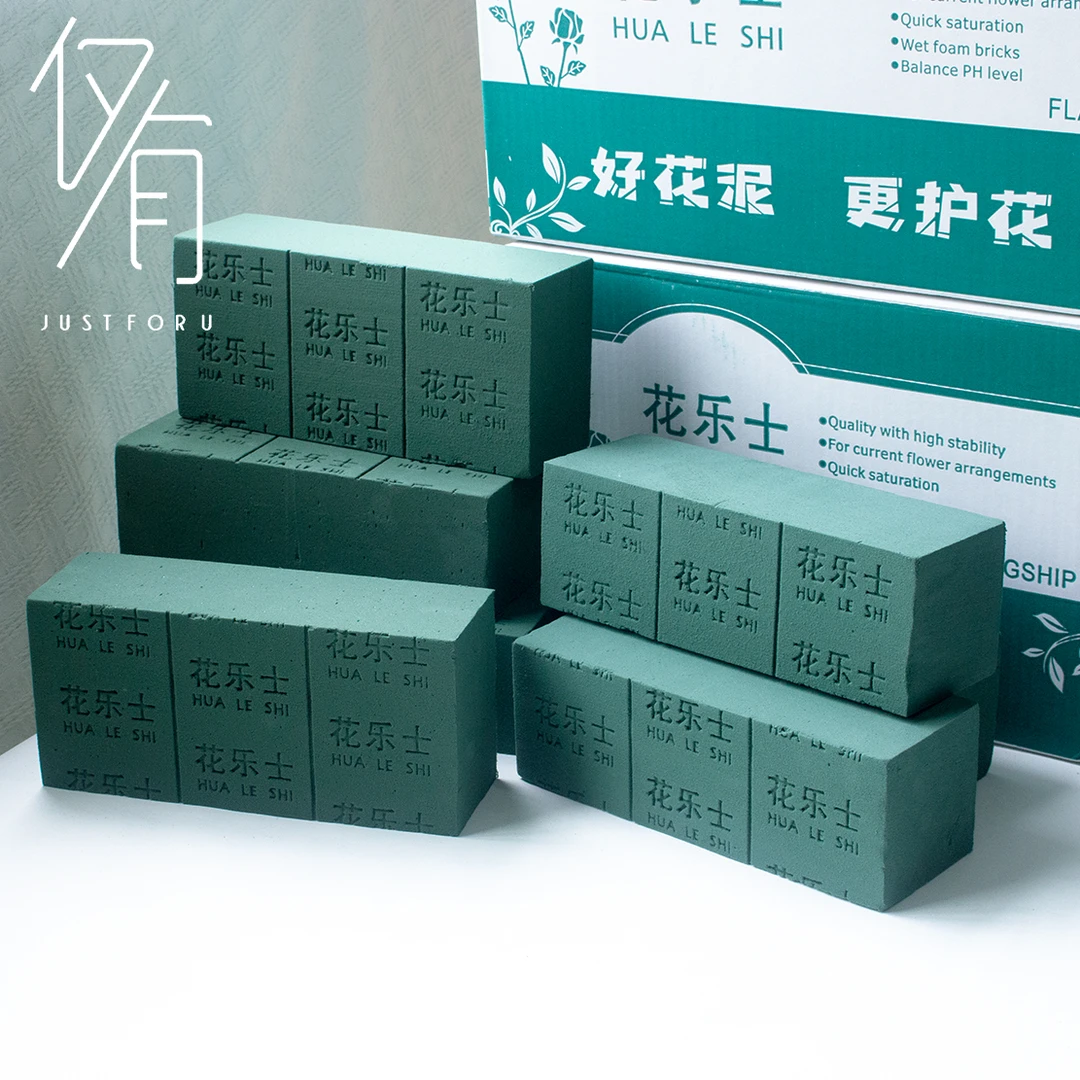 【仅有】花乐士花泥鲜花养护 保湿插花 一箱10块 吸水快不烧根