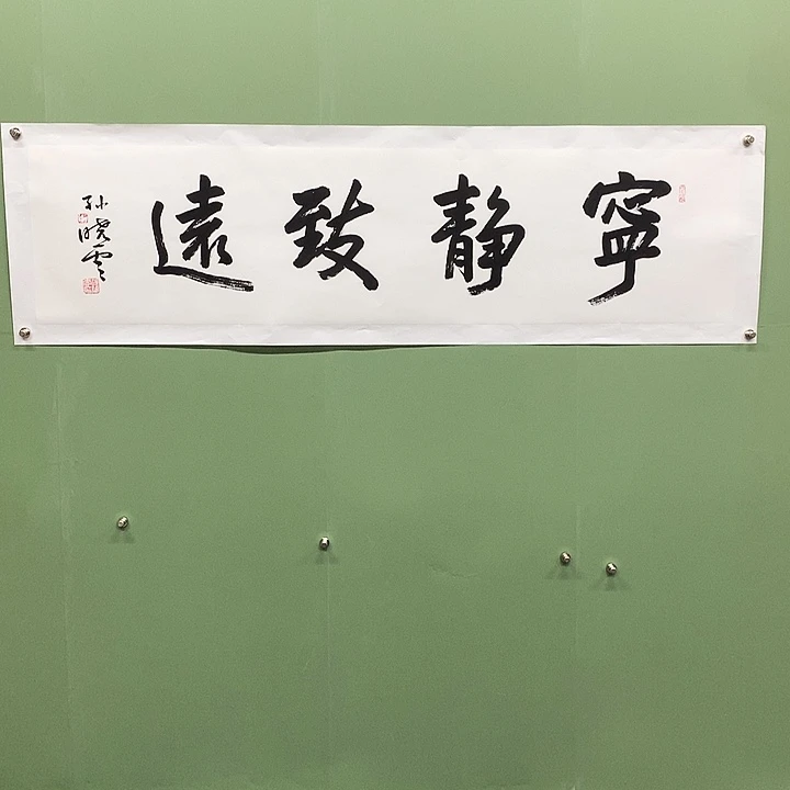 竖款精品书法作品宣